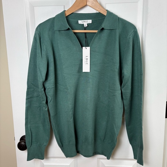 LBLC the label Sweaters - LBLC The Label Women’s Collared V Neck Sweater